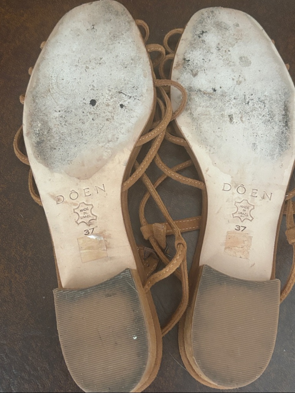 Dôen Knotted Corsica Suede Strappy Heeled Sandals - Picture 6 of 11